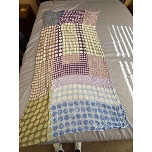 Vivante By VSA Womens Polka Dot Patterned Scarf Wrap  Multicolor